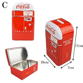 Amazon.co.jp: コカコーラ ベンディングマシーン型 貯金箱 B